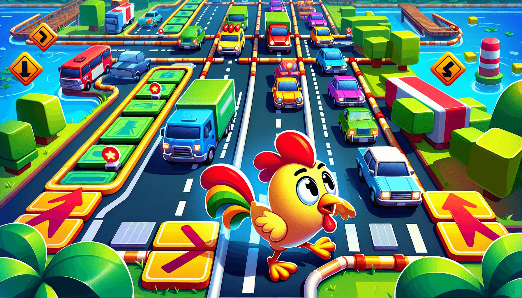 Instantanea del gioco Chicken Road con Clucky